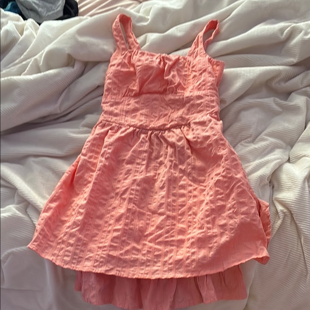 Art Class Peach Textured Top